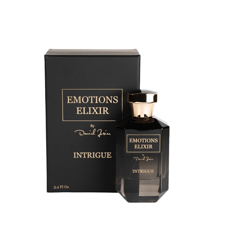 Intrigue Emotions Elixir bottle and packaging