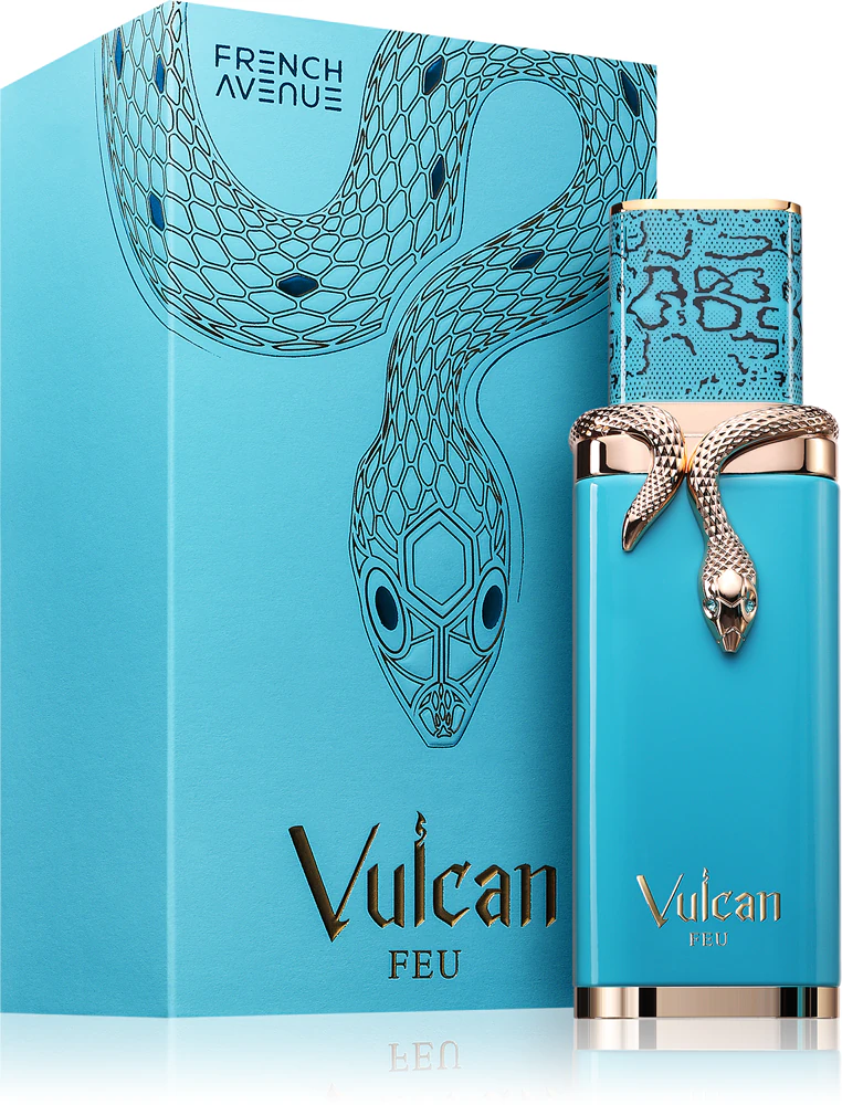 French Avenue Vulcan Feu bottle and packaging