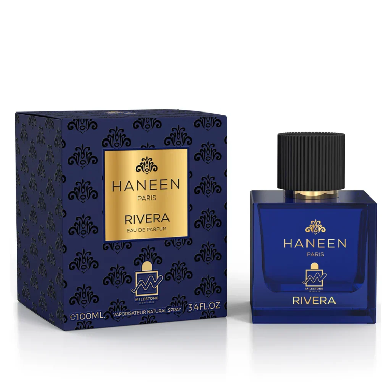 Haneen Rivera Paris bottle and packaging